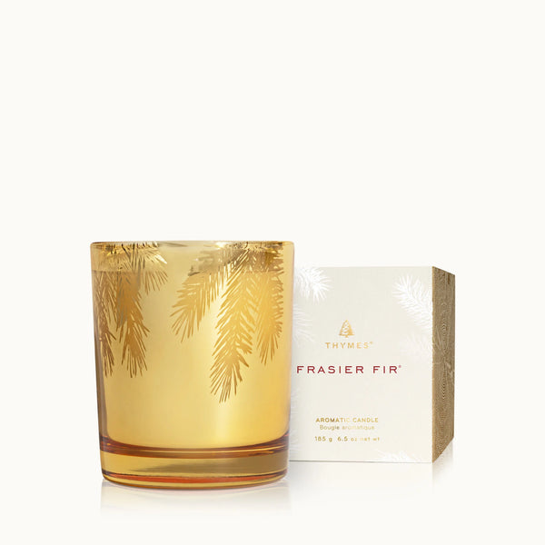Frasier Fir Gilded Gold Poured Candle - Blush & Cactus