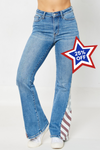 Judy Blue HW American Flag Print Flare