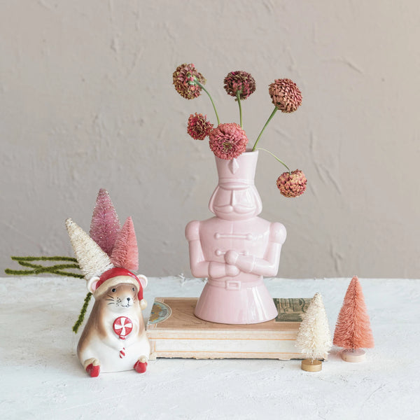 Pink Nutcracker Vase - Blush & Cactus