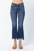 Judy Blue Midrise Crop Edge Hem- Curvy