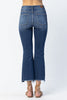 Judy Blue Midrise Crop Edge Hem- Curvy