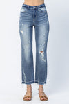 Judy Blue High Waist Release Hem Ankle Straight