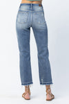 Judy Blue High Waist Release Hem Ankle Straight