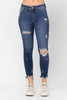 NEW Midrise Raw Hem Distressed Skinny