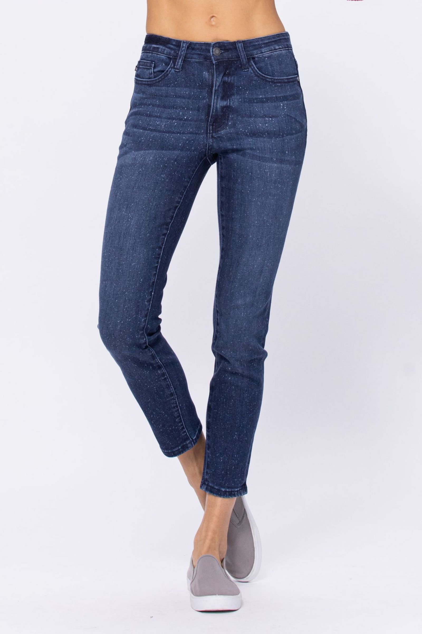SALE Judy Blue Mid-Rise Acid Wash Relaxed Fit