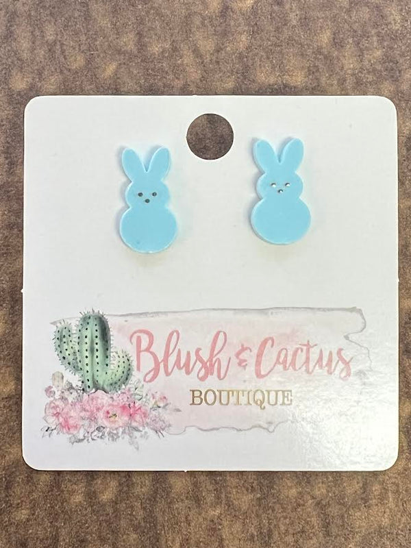 Peep Bunny Stud Earrings