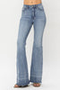 Judy Blue HW Tummy Control Release Hem Flare - Curvy Size