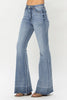 Judy Blue HW Tummy Control Release Hem Flare - Curvy Size