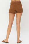 Judy Blue Mid Rise Garment Dyed Cut off Shorts