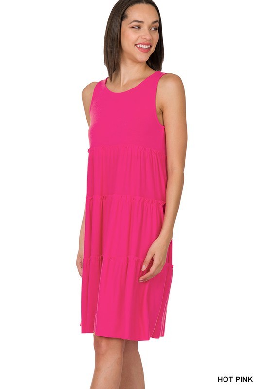 Sleeveless Tiered Dress - 2 Colors