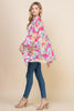 Hot Pink Floral Kimono