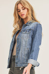 RISEN Relaxed Fit Classic Denim Jacket