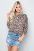 Open Back Leopard Print Top