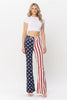 Judy Blue High Waist American Flag Print Flare