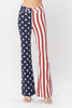 Judy Blue High Waist American Flag Print Flare