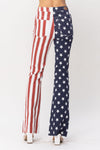 Judy Blue High Waist American Flag Print Flare