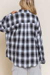 POL Relaxed Fit Plaid Shirt
