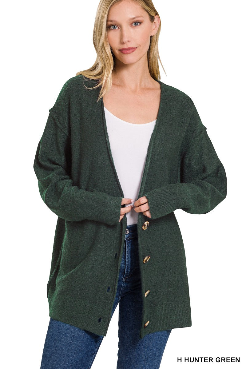 SALE Melange Button Down Cardigan Sweater - 3 Colors