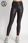 XMAS JULY Leopard Chintz Leopard Leggings - Curvy