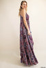 NEW Patchwork Printed Soft Rayon Crinkle Maxi Dress