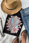 Bella Canvas Pink Leo Cactus Graphic Tee