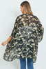 NEW Open Front Camo Print Kimono