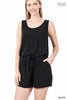 NEW Sleeveless Romper with pockets - Curvy Size