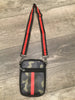 SALE Green Camo Red Stripe Neoprene Phone Holder