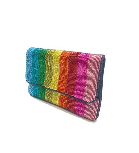 Rainbow Stripe Crossbody Bag