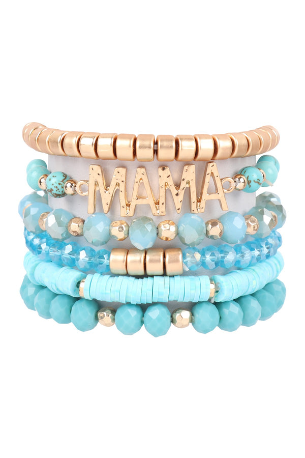 NEW Mix Beads Mama Charm Bracelet