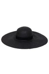 NEW Black Band Detailed Thick Paper Straw Floppy Sun Hat - 2 Colors
