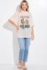 Arizona Short sleeve dolman hoodie top