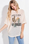 Arizona Short sleeve dolman hoodie top