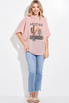 Arizona Short sleeve dolman hoodie top