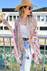 Multi Printed Kimono Cardigan Cover Up