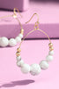 NEW Natural Stone Beaded Dangle Drop Earrings - 3 Colors