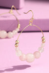 NEW Natural Stone Beaded Dangle Drop Earrings - 3 Colors