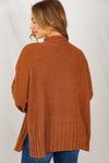SALE Long Sleeve Solid Knit Mock Neck Sweater - Curvy Size