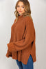 SALE Long Sleeve Solid Knit Mock Neck Sweater
