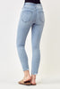 Risen Mid Rise Raw Hem Skinny