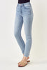 Risen Mid Rise Raw Hem Skinny