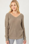 NEW Oversized Twisted Back Sweater - 2 Colors