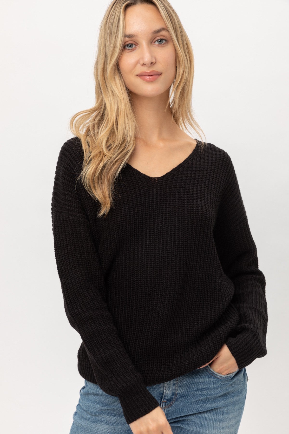 NEW Oversized Twisted Back Sweater - 2 Colors