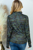 Long Sleeve Camo Knit Jacket - Curvy Size