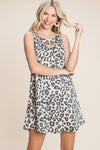 XMAS JULY Animal Cut Out Dress- Curvy