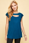 LABOR DAY Cut Out Bell Sleeves Top - 7 Colors