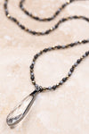 NEW Heather Necklace in Gray/Gold