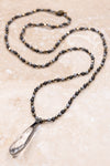 NEW Heather Necklace in Gray/Gold
