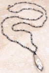 NEW Heather Necklace in Gray/Silver