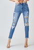 Risen High Rise Distressed Skinny